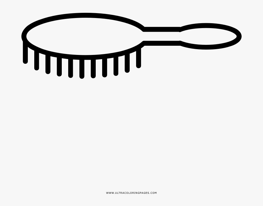 Hair Brush Coloring Page - Hair Brush Coloring Pages, HD Png Download, Free Download