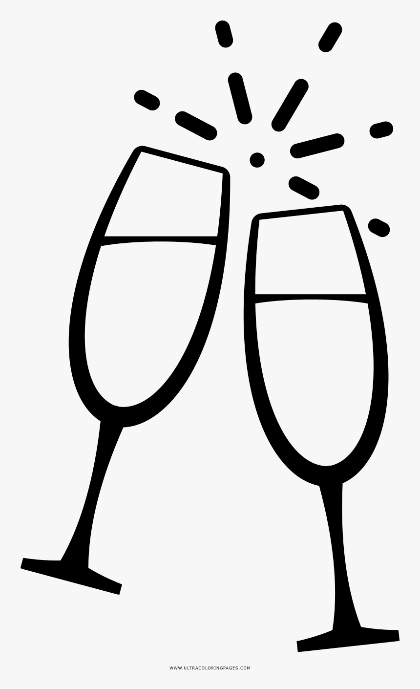 Transparent Champagne Flute Clipart - Wedding Reception Clip Art Png, Png Download, Free Download