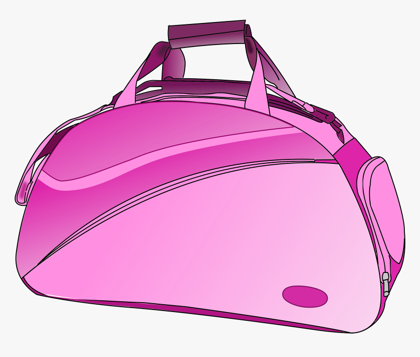 Pink Purse Clipart - Duffel Bag Clip Art, HD Png Download, Free Download