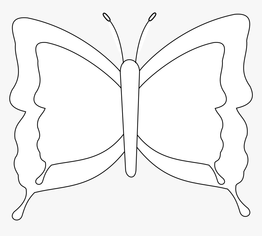 Butterfly Black And White Butterfly Clipart Black And - Lycaenid, HD Png Download, Free Download