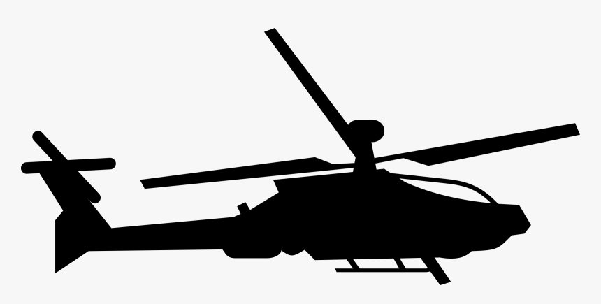 Military Helicopter - Army Black And White Clipart, HD Png Download, Free Download