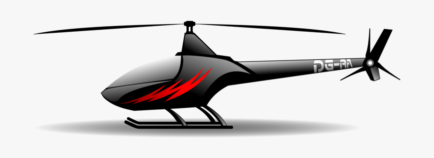 Radio Controlled Rotor - Chopper Helicopter Flying Png, Transparent Png, Free Download