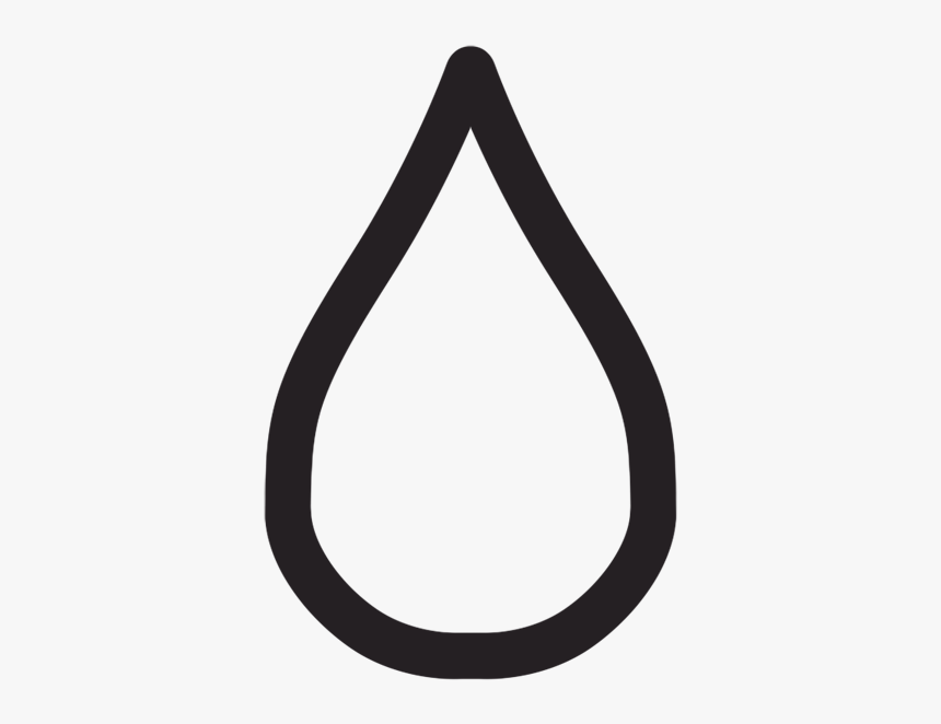 Water Drop Outline - Капля Иконка Png, Transparent Png, Free Download