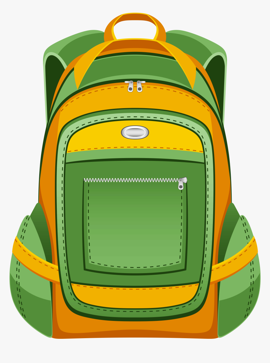 Book Bag Clipart Free - School Bag Vector Png, Transparent Png, Free Download