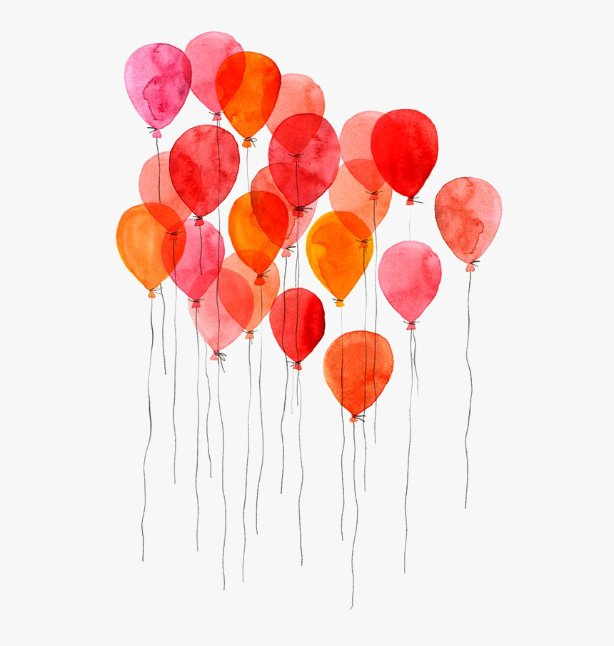 Watercolor Painting Drawing Balloon Art - Balloon Drawing Png, Transparent Png, Free Download