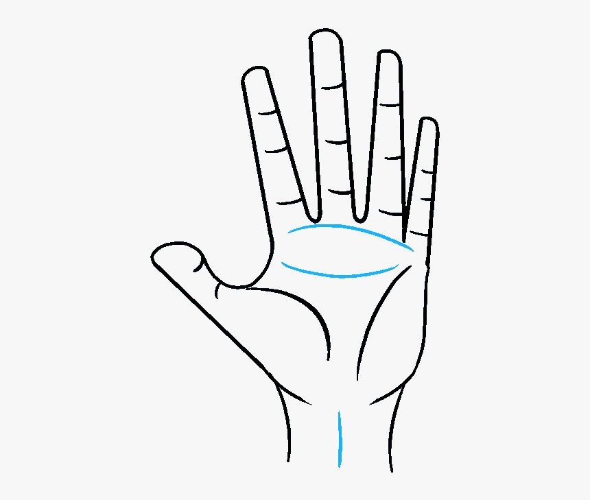 How To Draw Hand - Drawn Picture Of A Hand, HD Png Download, Free Download