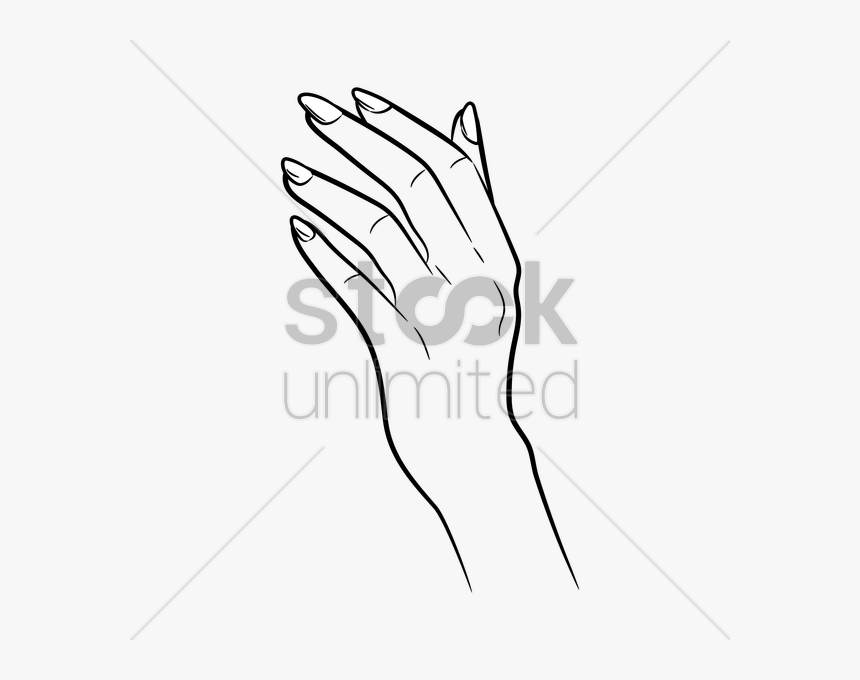 Hand Vector Png Line Woman Hand Gesture Transparent Png Kindpng
