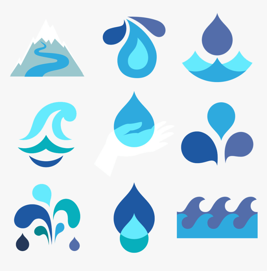 Drop Water Flat Design Clip Art - Water Drop Png Vector, Transparent Png, Free Download