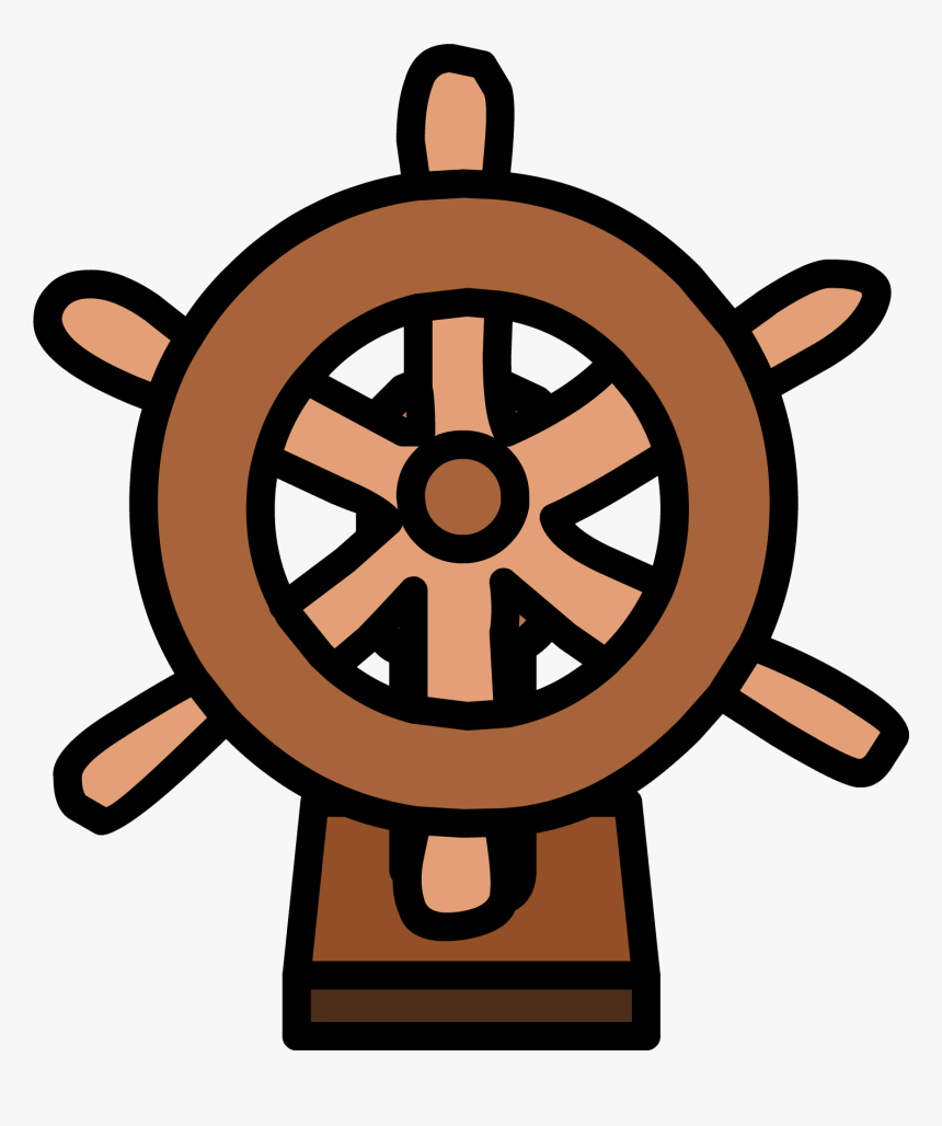 Transparent Ship Wheel Png - Captain Steering A Ship Clip Art, Png Download, Free Download