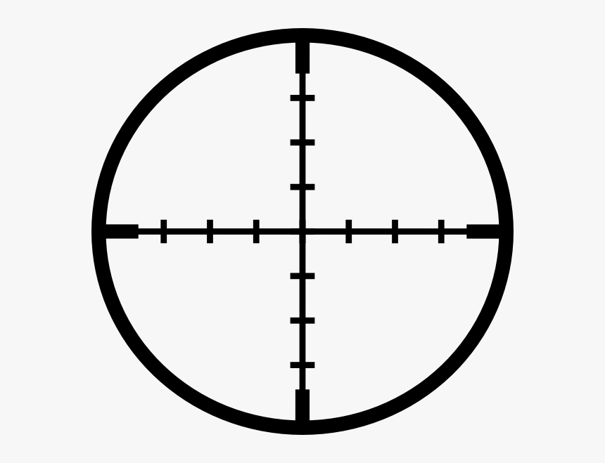 Sniper Crosshairs Png -cross Hair, Hd Png Download - Nerf Cross Hairs, Transparent Png, Free Download