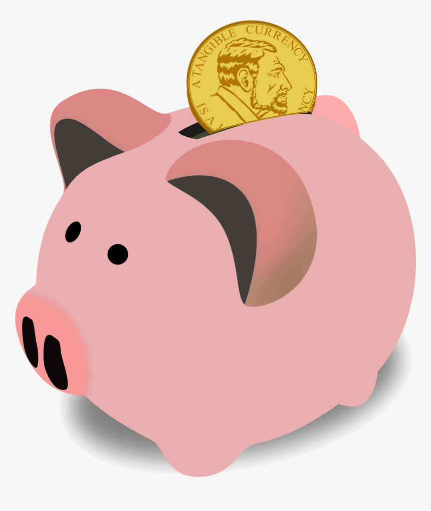 Pig Clipart Savings X Transparent Png - Piggy Bank Clipart, Png Download, Free Download