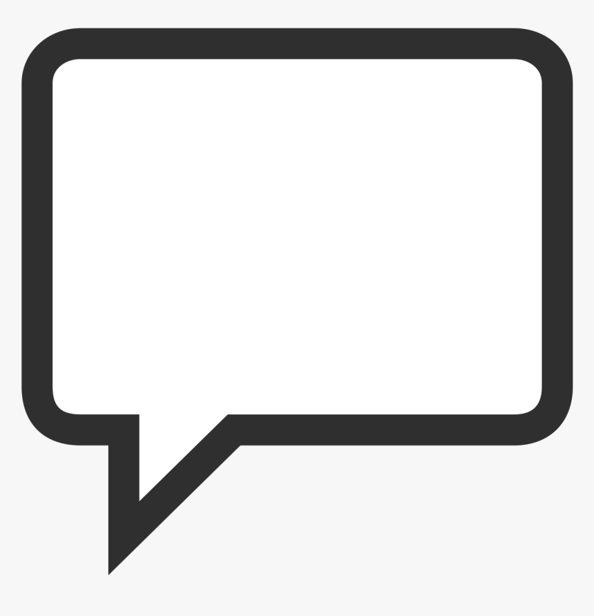 Square Clipart Speech Bubble - Speech Bubble Emoji, HD Png Download, Free Download