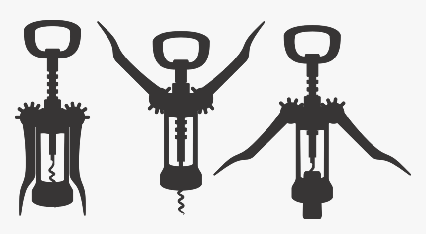 Bottle Opener, Wine, Bottle, Corkscrew, Kitchen - Wine Bottle Opener Silhouette, HD Png Download, Free Download