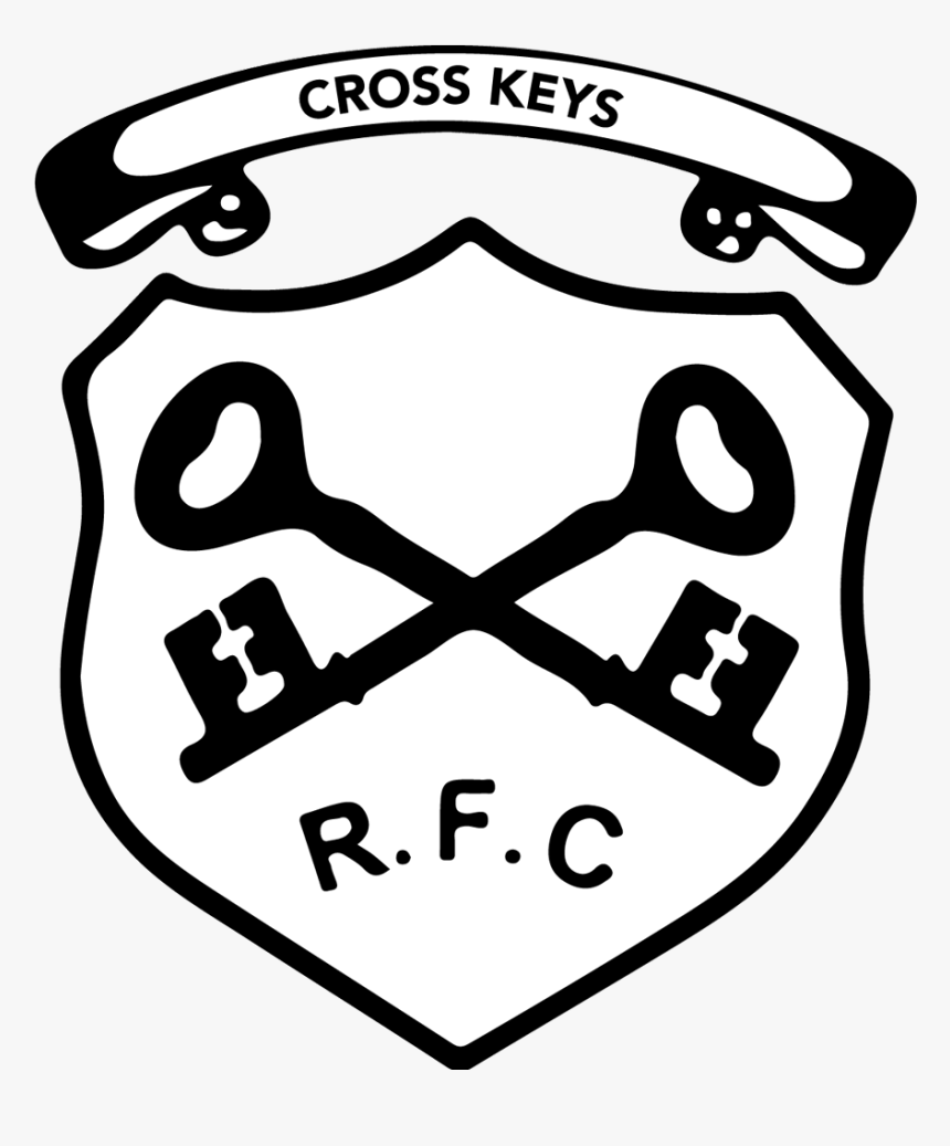 Cross Keys Rfc Rugby Logo - Cross Keys Rfc Logo, HD Png Download, Free Download