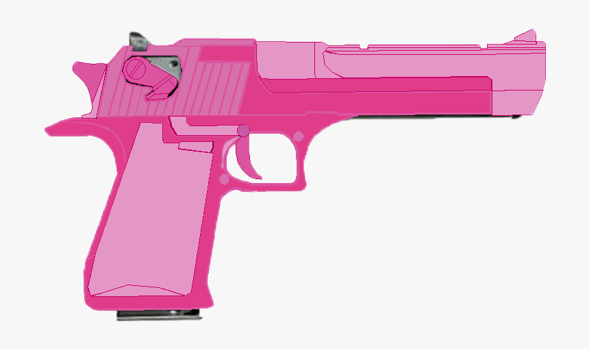 Desert Eagle Outline Download - Transparent Pink Gun Png, Png Download, Free Download