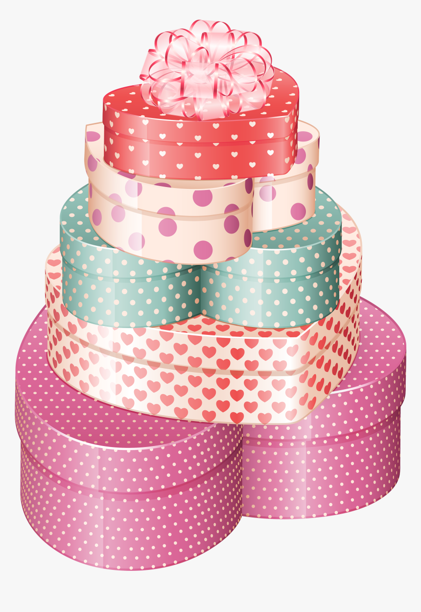 Heart Gift Boxes Png Clipart - Happy Birthday Sakina Wishes, Transparent Png, Free Download