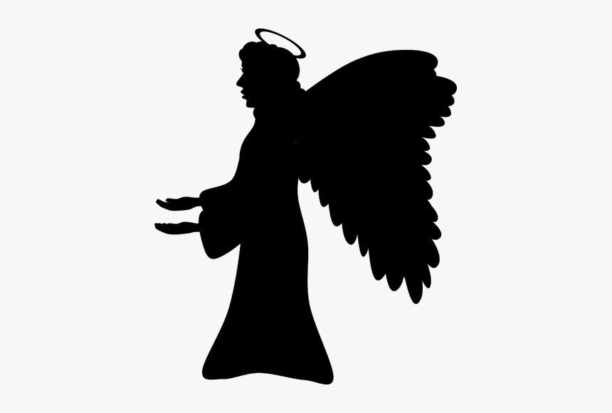 Angel"s Silhouette - Silhouette Angel Clipart, HD Png Download, Free Download