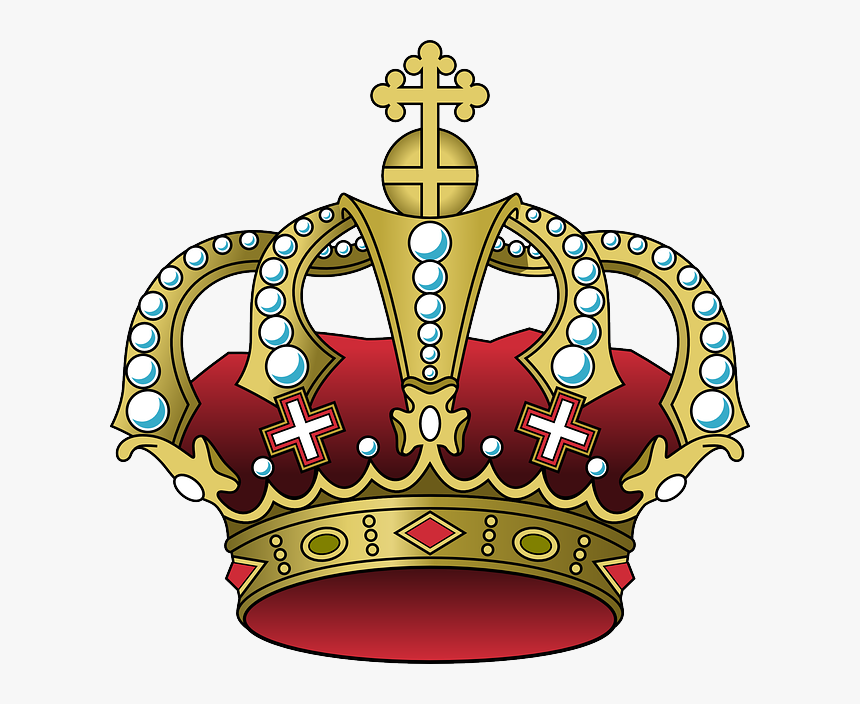 Cross, Drawing, King, Queen, Cartoon, Diamond, Free - Purple And Gold Crown Png, Transparent Png, Free Download