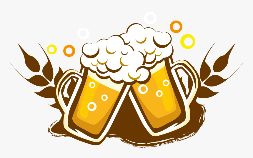 Draught Drink Beer Design Bottle Logo Wine Clipart - Beer Clipart Png, Transparent Png, Free Download