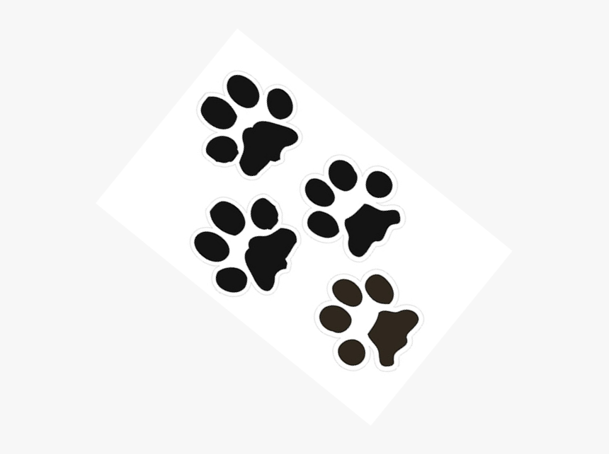 Bobcat Paw Print Outline - Bobcat Paw In Black And White, HD Png Download, Free Download