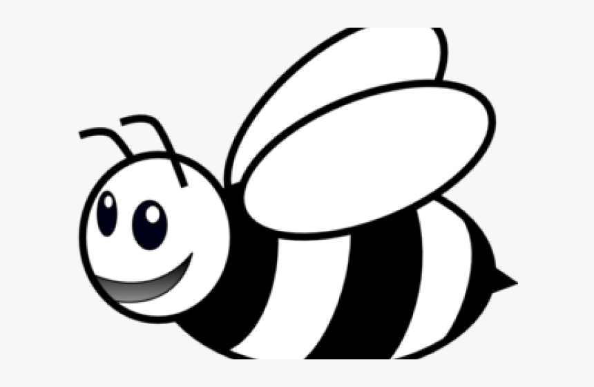Bees Clipart Outline Outline Image Of Honeybee, HD Png