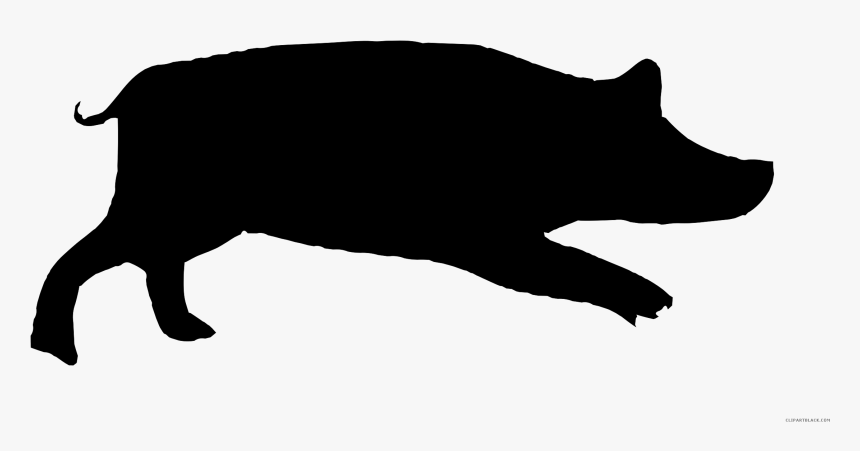 Transparent Pig Outline Png - Scared Pig Silhouette, Png Download, Free Download