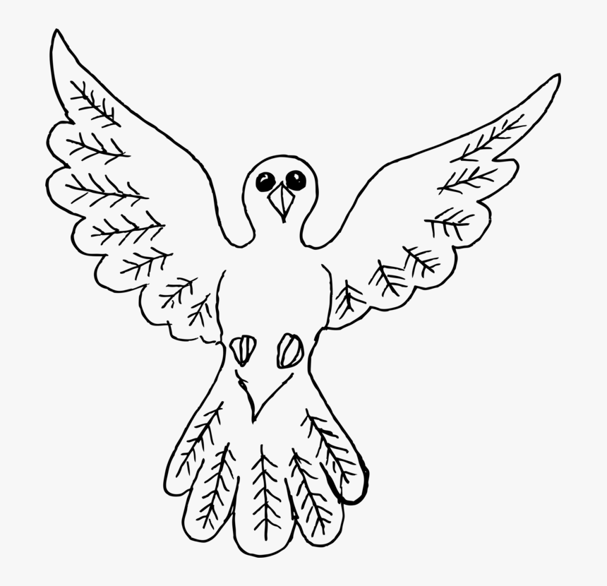 Angel,monochrome,beak - Big Birds Drawing, HD Png Download, Free Download