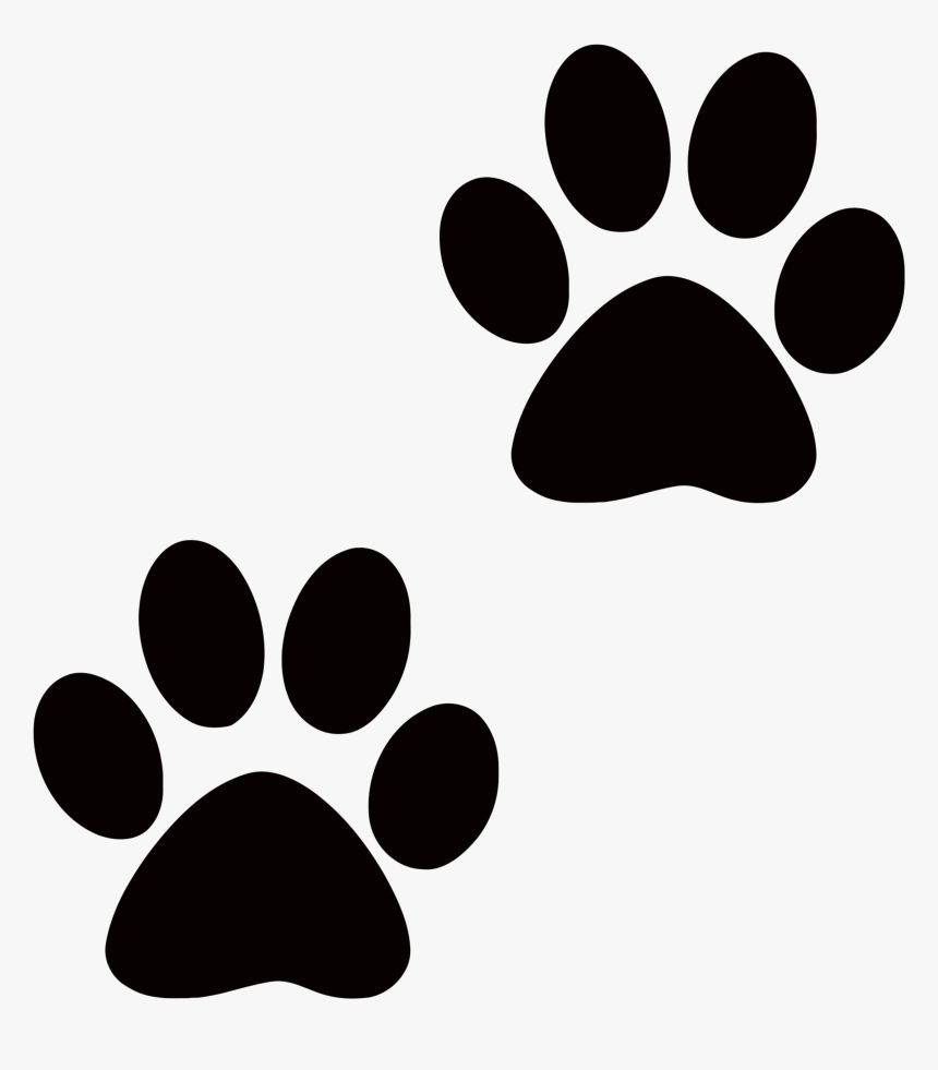 Paw Print No Background - Transparent Cat Print, HD Download - kindpng