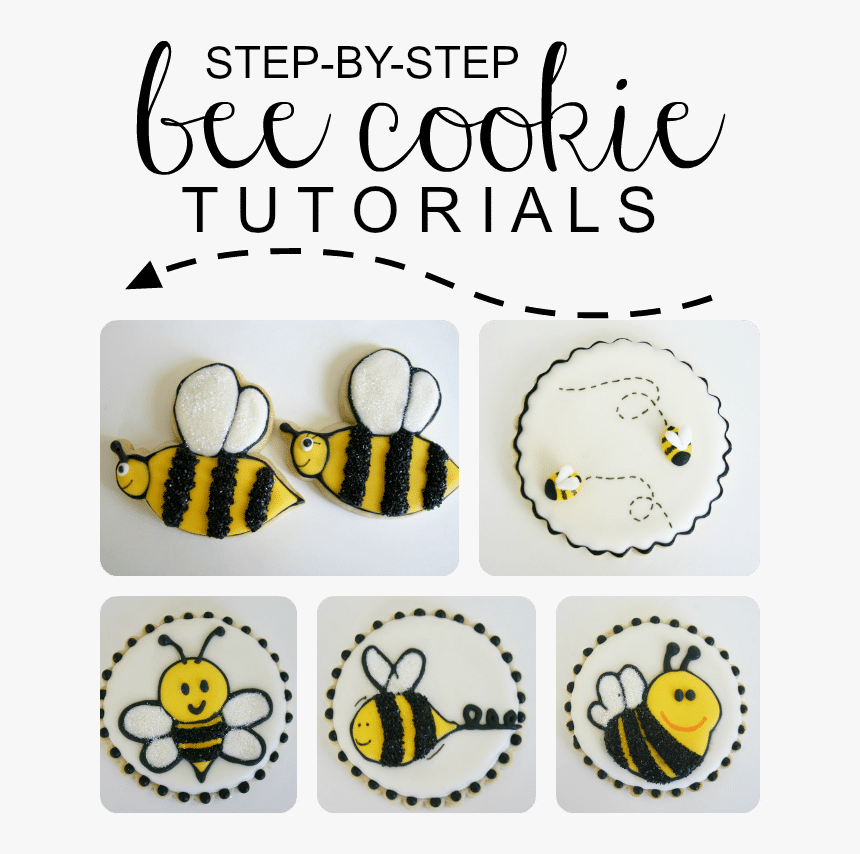 Easy Sugar Bee Cookie Recipe - Bumble Bee Cookie, HD Png Download, Free Download