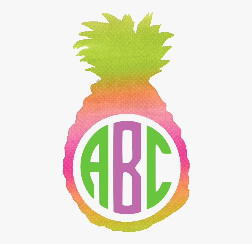 Download Pineapple Monogram Heart Circle Monogram Svg Hd Png Download Kindpng