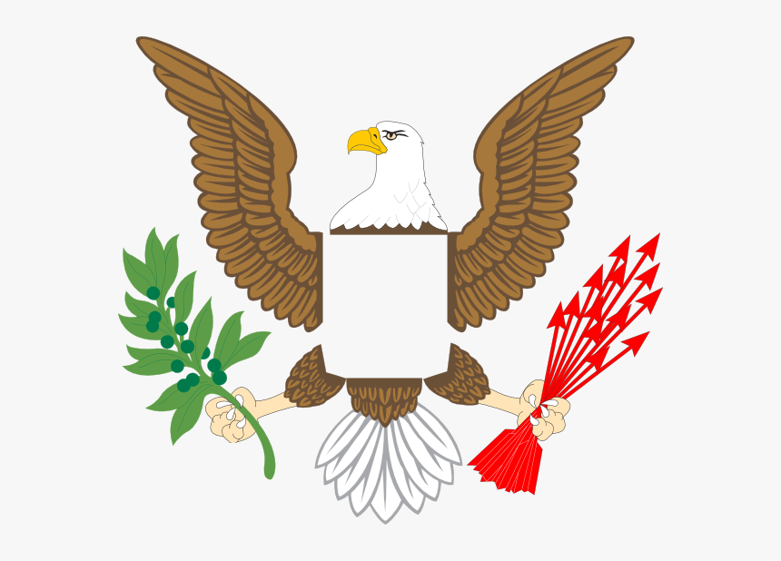 Plain Eagle Svg Clip Arts - Us Seal Eagle Png, Transparent Png, Free Download
