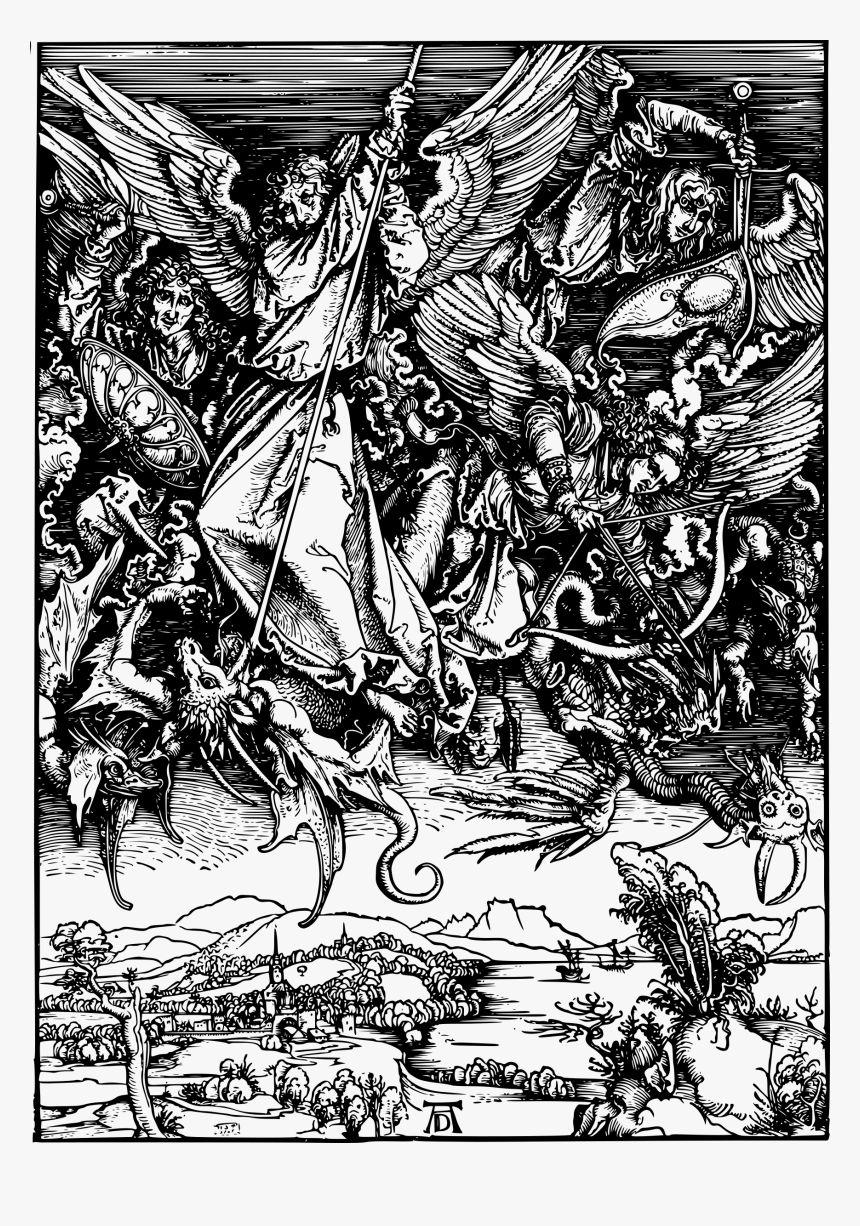Angels Vs Demons Clip Arts - Albrecht Durer St Michael, HD Png Download, Free Download