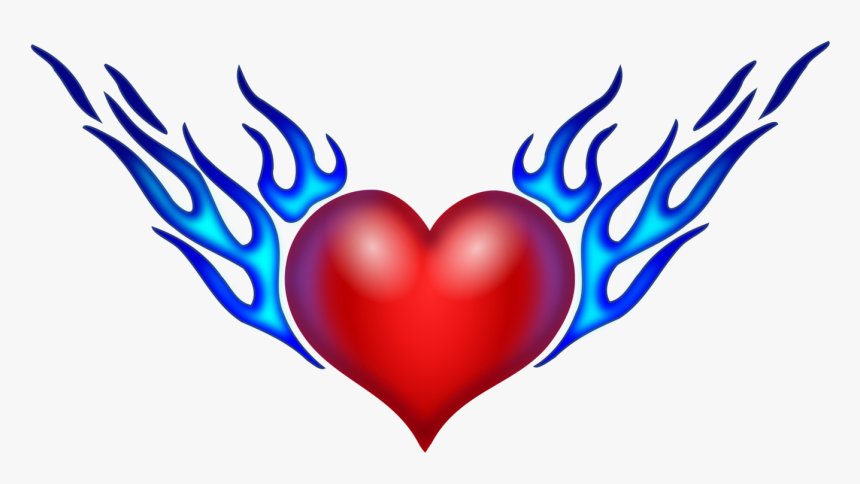 Flame Drawing Combustion Fire Color Cc0 - Draw A Heart On Fire, HD Png Download, Free Download