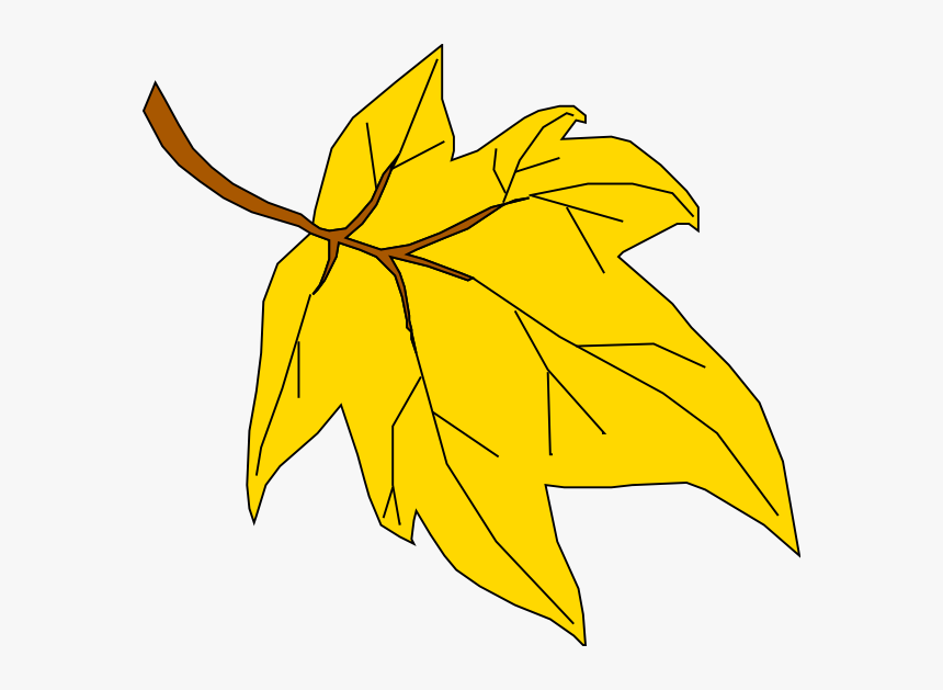 28 Collection Of Yellow Fall Leaf Clipart - Fall Leaves Clip Art, HD Png Download, Free Download