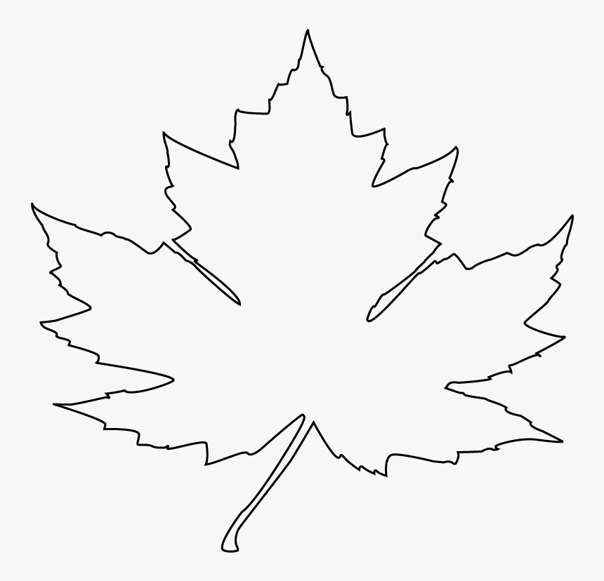 Clip Art Maple Flag Of Canada - Outline Maple Leaf Png, Transparent Png, Free Download
