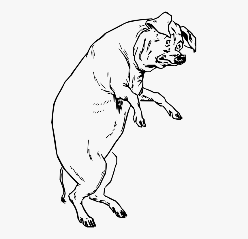 Art,monochrome Photography,carnivoran - Pigs On Hind Legs, HD Png Download, Free Download