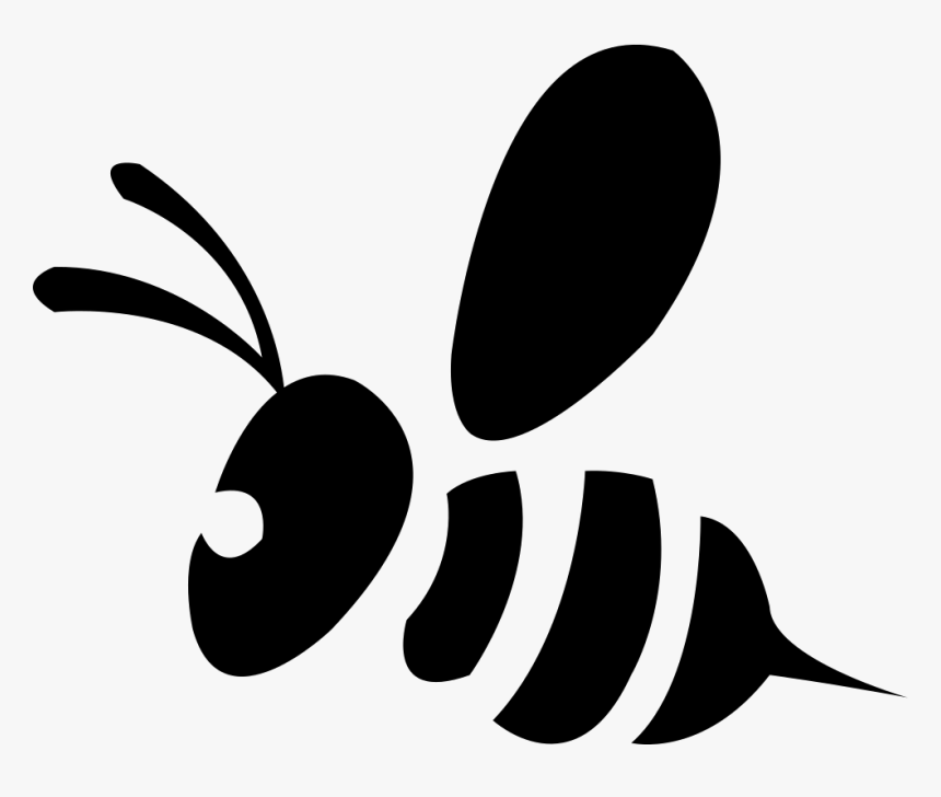 Little Png Icon Free - Bee Black And White Svg, Transparent Png, Free Download