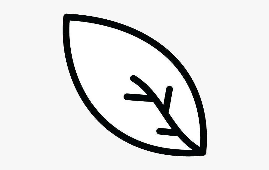 Leaf Outline Abstract Wallpaper White And Black Holly - Leaf Png Black N White, Transparent Png, Free Download