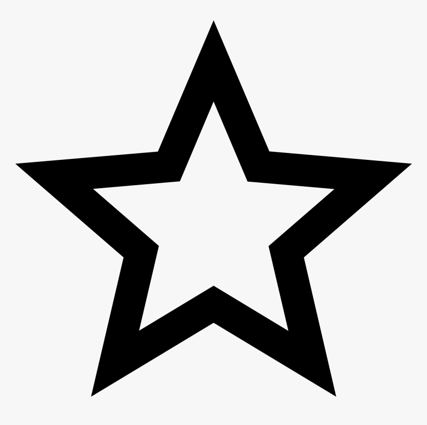 Star Outline Download Clipart - Outline Image Of Star, HD Png Download, Free Download