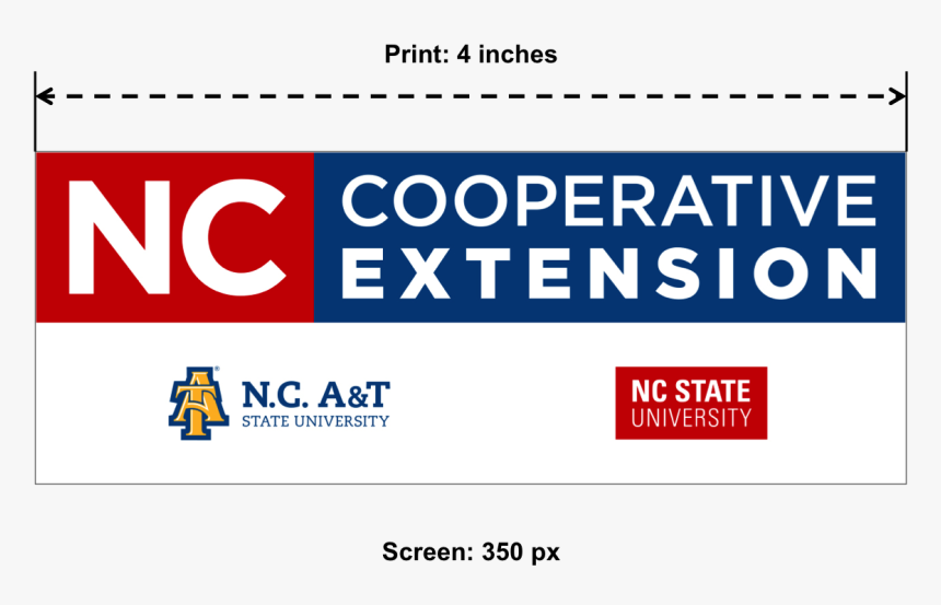 Cooperative Extension Logo Sizing Graphic-stacked - North Carolina Agricultural And Technical State University, HD Png Download, Free Download
