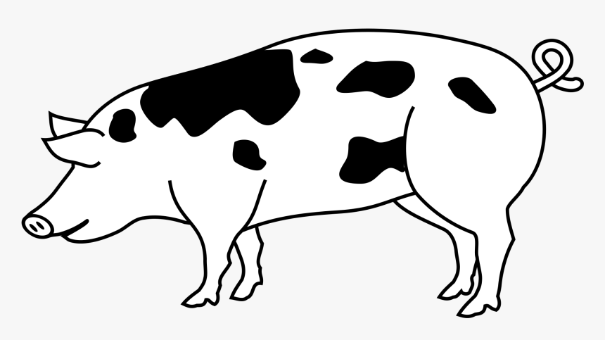 Collection Of Pig Outline, HD Png Download, Free Download
