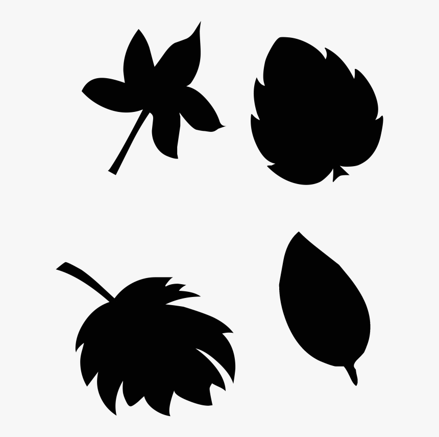 Stained Glass Fall Leaves Silhouette File Sarah Halstead - Fall Leaf Silhouette Png, Transparent Png, Free Download