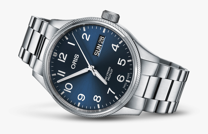 Oris Big Crown Propilot Blue - Oris Big Crown Propilot Chronograph Steel, HD Png Download, Free Download