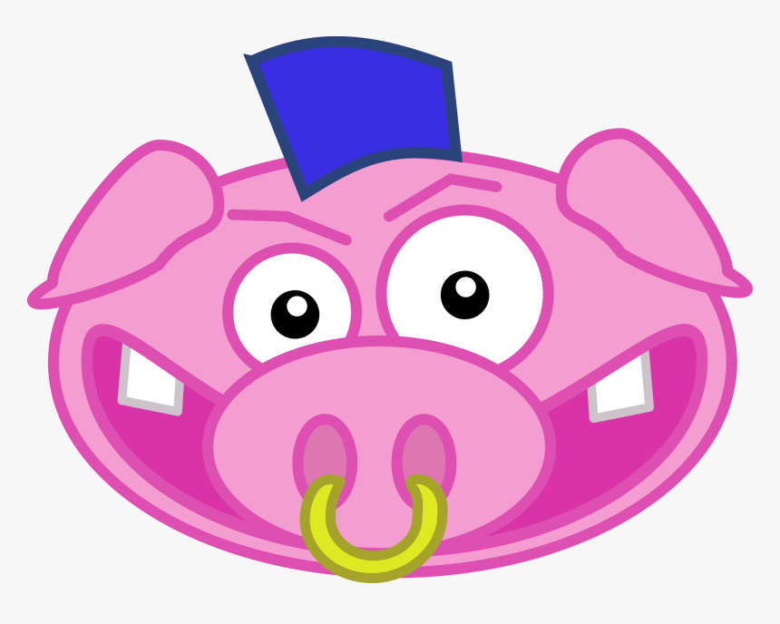 Pig With Ring On His Nose, HD Png Download, Free Download