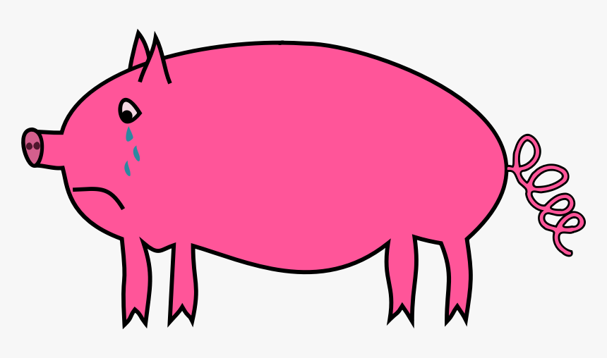 Pig Free To Use Clip Art - Pig Crying Clipart, HD Png Download, Free Download