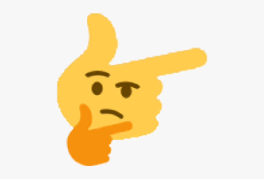 Thinking Emoji Meme, HD Png Download, Free Download