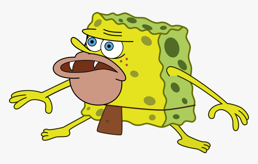 Tiktokkers Use A Simple Dance To Avoid Unwanted Situations - Caveman Spongebob Sticker, HD Png Download, Free Download