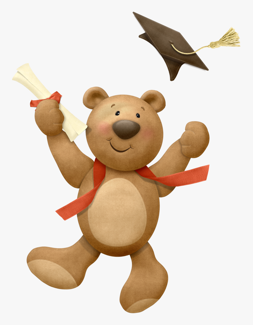 Transparent High School Clip Art - Graduation Bear Cartoon, HD Png Download, Free Download