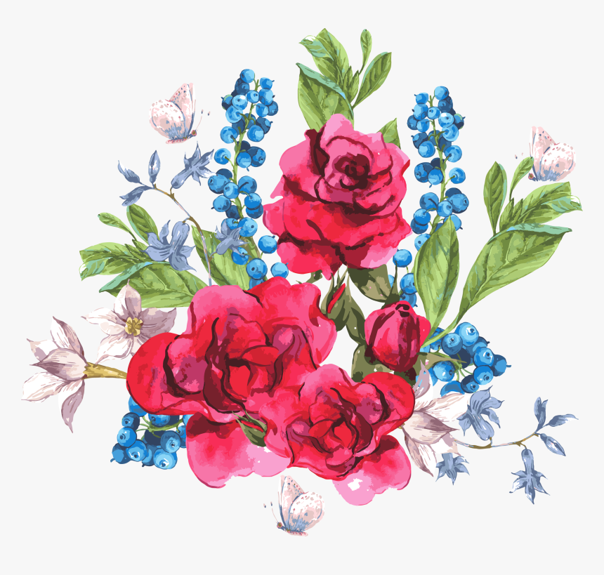 Clip Art Flower Marker - Vẽ Vườn Hoa Hồng, HD Png Download, Free Download