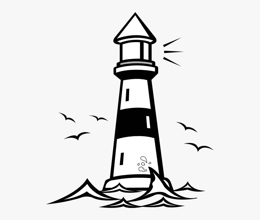 Lighthouse Clipart North Carolina - Lighthouse Clipart Black And White, HD Png Download, Free Download